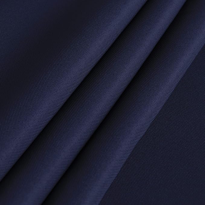 sancua Rectangle Tablecloth - 60 x 84 Inch - Stain and Wrinkle Resistant Washable Polyester Table Cloth, Decorative Fabric Table Cover for Dining Tables, Buffet Parties and Camping, Navy