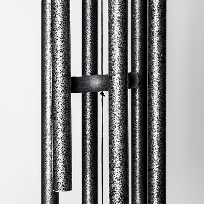 Corinthian Bells by Wind River - 30 inch Silver Vein Wind Chime for Patio, Backyard, Garden, and Outdoor Decor (Aluminum Chime) Made in The USA