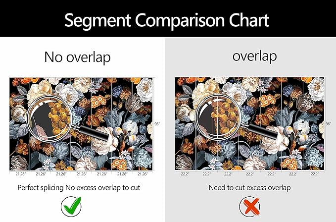 WFBHUA-Black and Gold Floral Wallpaper for Bedroom Vintage Blue Peony Flower Wall Mural (Not Peel and Stick)