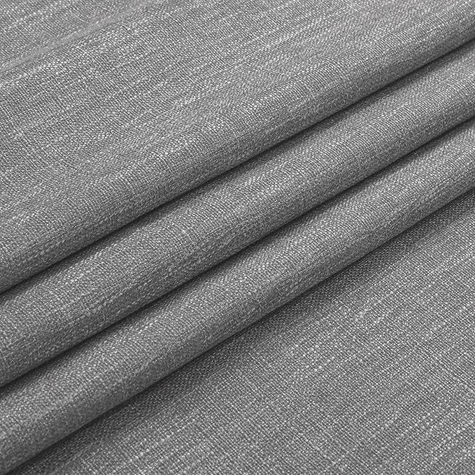 Vision Home Charcoal Grey Full Blackout Curtains Pinch Pleated Room Darkening Window Curtains 63 inch for Living Room Bedroom Thermal Insulated Pinch Pleat Drapes with Hooks Back Tab 2 Panel 40"Wx63"L