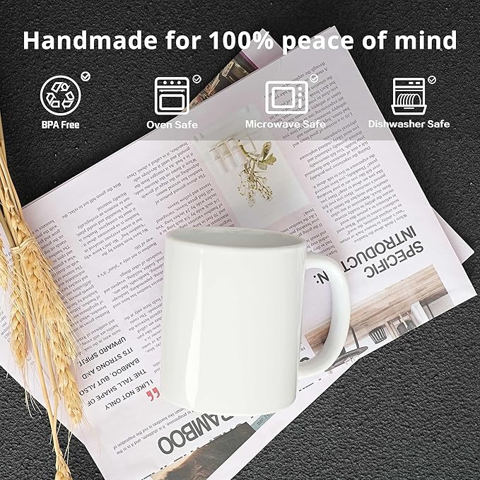 11oz Sublimation Coffee Mug Packed in White Box (24, White)