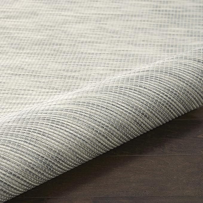 Nourison Home Positano 8' x Round Light Gray Fabric Modern Area Rug (8' Round)