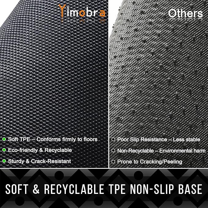 Yimobra Front Door Mat Outdoor Indoor 47x32, All-Season, All-Weather, Heavy Duty Welcome Door Mats Outside Entrance, Non Slip Porch Patio Entrance Mat, Brown