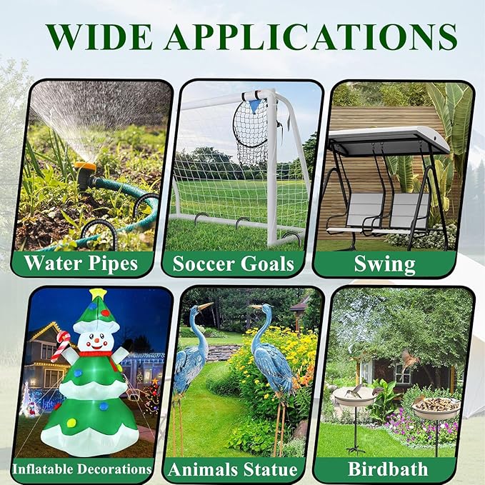 Rebar Stakes 12 Inch J Hook Ground Stakes Heavy Duty 30 Pack Chain Link Fence Stakes Galvanized Anchors Metal Tent Stakes for Wire Fencing Concrete Forming Trampolines Camping Canopies Shed Swing