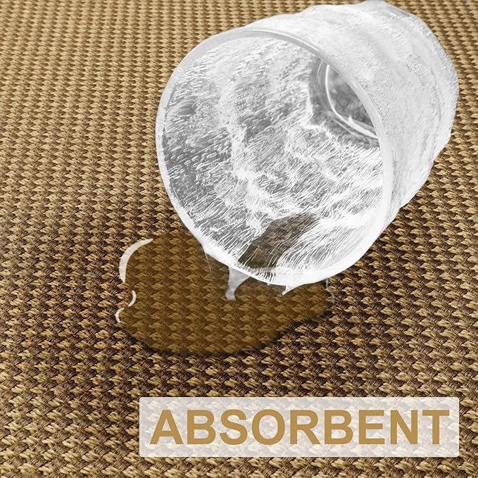 LEKEEPGO Door Mat 24"x36", Non Slip Door Mat Indoor Entrance, Rubber Backing Front Indoor Door mat Washable Absorbent Low-Profile Entryway Entry Resist Dirt Inside Door Mats, Light Brown