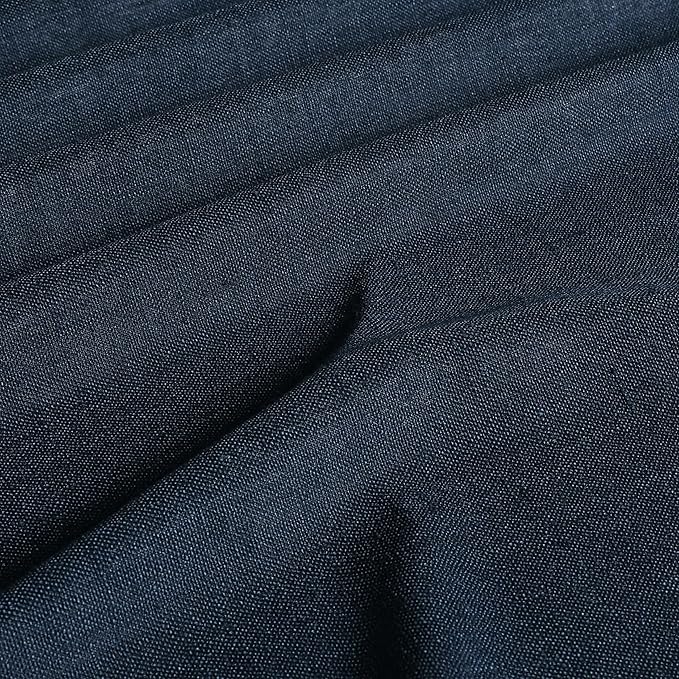 Vision Home Navy Blue Pinch Pleated Full Blackout Curtains Linen Blended Room Darkening Window Panels 90 inch for Living Room Bedroom Thermal Insulated Pinch Pleat Drapes with Hooks 60" Wx90 Lx1