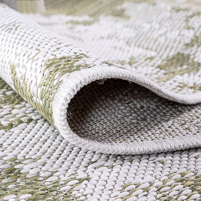 Keen Home Design Terrace Outdoor Area Rug - 8x10 Washable Indoor/Outdoor Rug for Patio, Kitchen, Balcony, Beach, Garden, Deck and Porch, Size: 7'7"x10'