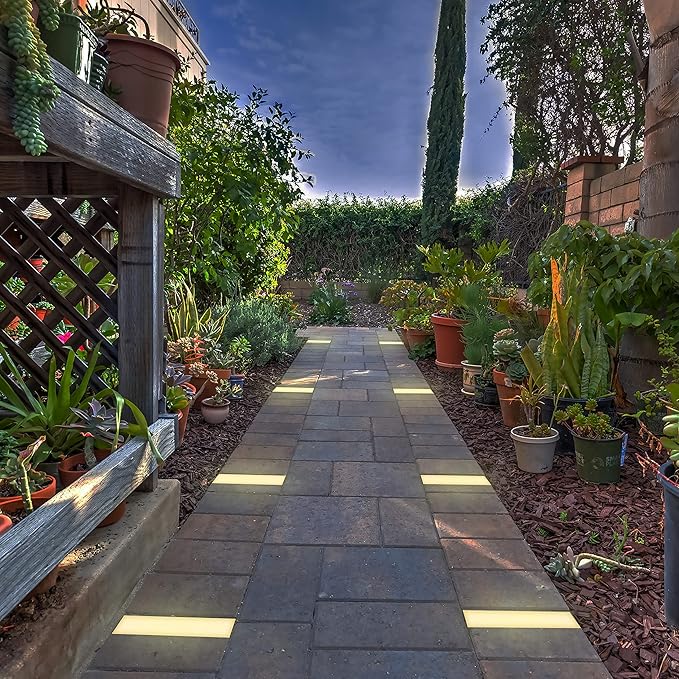 LUMENGY Paver Light 3×9 Inch (2.95 inch X 8.85 inch), Warm White Glare-Free Illumination for Driveways, Pathways, Pool Deck & Patios,12V AC/DC, Waterproof & Drive-Over Rated