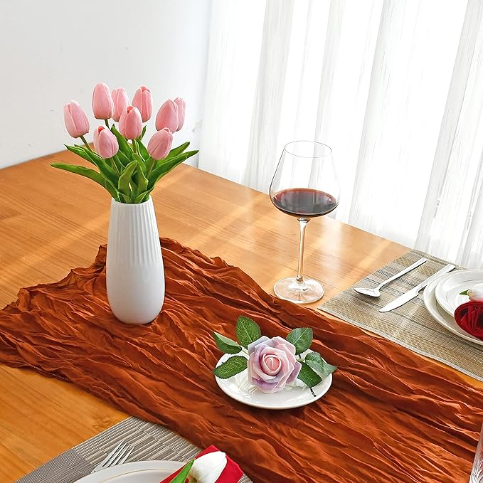 Mandy's Artificial Tulips 20 Stems Light Pink PU Faux Flowers for Wedding Home Decor 13.5 Inch