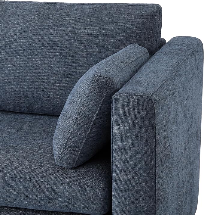 CHITA Oversized Modular Sectional Convertible Fabric Sofa Set, FSC Certified Extra Large Sectional Deep Seat Couch for Living Room,112 inch Width,3 Seat Modern Modular Sofa, Blue