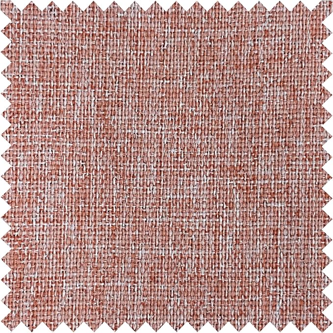 Macochico Pinch Pleated 100% Blackout Curtains Orange Linen Curtains for Bedroom Living Room Farmhouse Thermal Insulated Window Panels Pleated Curtains with Hooks and Tieback 52”Wx72”L 1 Panel
