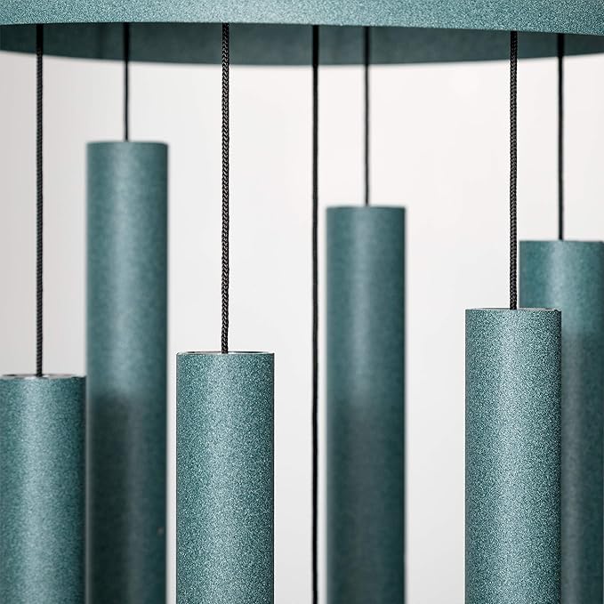 Corinthian Bells by Wind River - 36 inch Patina Green Wind Chime for Patio, Backyard, Garden, and Outdoor Decor (Aluminum Chime) Made in The USA
