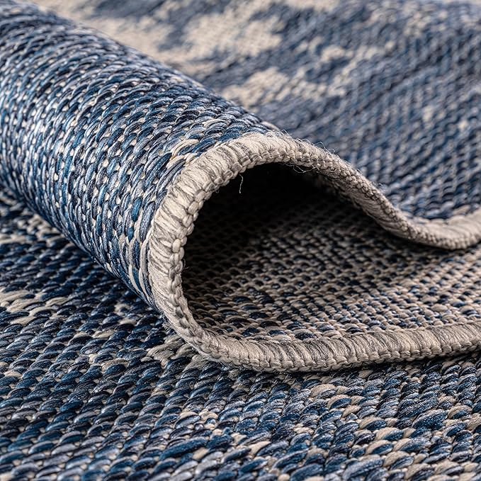 Keen Home Design Terrace Outdoor Area Rug - 9x12 Washable Indoor/Outdoor Rug for Patio, Kitchen, Balcony, Beach, Garden, Deck and Porch, Size: 8'10"x12'