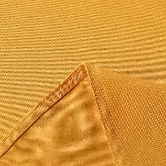 sancua Rectangle Tablecloth - 54 x 120 Inch - Stain and Wrinkle Resistant Washable Polyester Table Cloth, Decorative Fabric Table Cover for Dining Tables, Buffet Parties and Camping, Gold