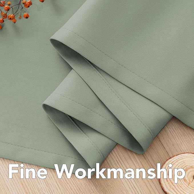 H.VERSAILTEX Blackout Window Curtain Panels Thermal Insulated Room Darkening Solid Grommet Curtains/Drapes for Bedroom Privacy Protection (Set of 2 Panels,52 by 63 Inch Long, Cyan)