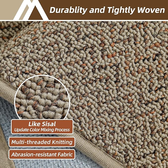 COSY HOMEER-Door-Mat 20" x 32" Non Slip Absorbent Entryway Rugs Dirt Trapper Doormats Washable Entrance Mats Low Pile Welcome Floor Mat for Front Back Door and Entry Mats,Taupe