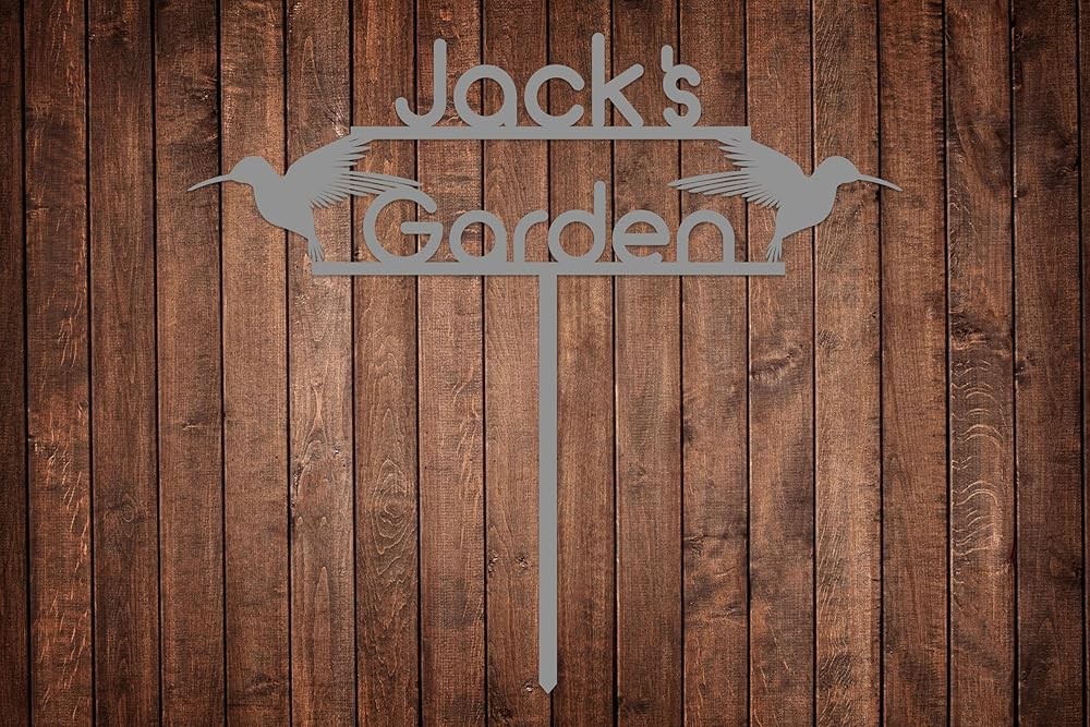 Personalized Metal Garden Sign with Stake, Custom Garden Decor for Outdoor, Custom Family Name Sign, Patio Decorations, Lawn Art, Farmhouse Decorative, Housewarming Gift (CstmDesign9)
