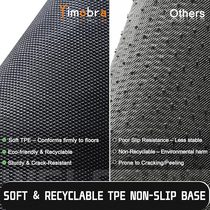 Yimobra Welcome Front Door Mat, Heavy Duty Easy Clean Doormat Indoor Outdoor, Waterproof Quick Dry Floor Mat for Home, Garage, Hign Traffic Areas, Non Slip, Low Profile, 36 x 24 Inches, Beige Brown