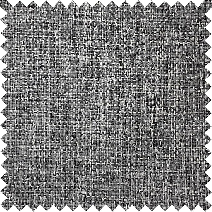 Macochico Pinch Pleated Blackout Curtains 102 Inches Long 100% Light Blocking Gray Linen Drapes for Bedroom Living Room Farmhouse Shabby Chic Burlap Curtains with Tieback 72”Wx102”L 1 Panel