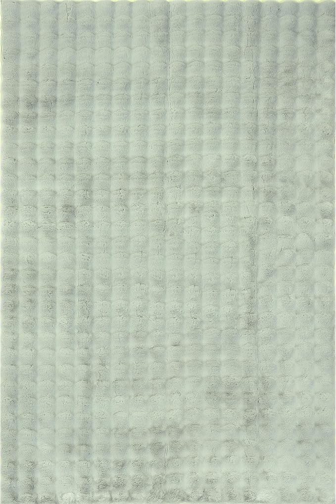 nuLOOM 5' x 8' Cozy Plush Area Rug, Machine Washable, Non-Slip, Soft Fluffy Shag Carpet for Living Room Bedroom Kids Room Nursery Home Decor, Jeni Green