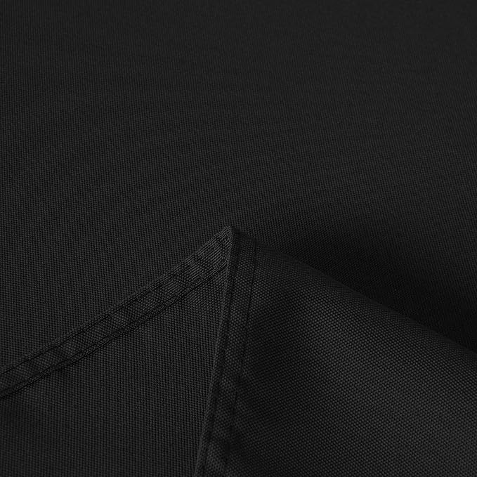 sancua Square Tablecloth - 60 x 60 Inch - Water Resistant Spill Proof Washable Polyester Table Cloth, Decorative Fabric Table Cover for Dining Tables, Buffet Parties and Camping, Black