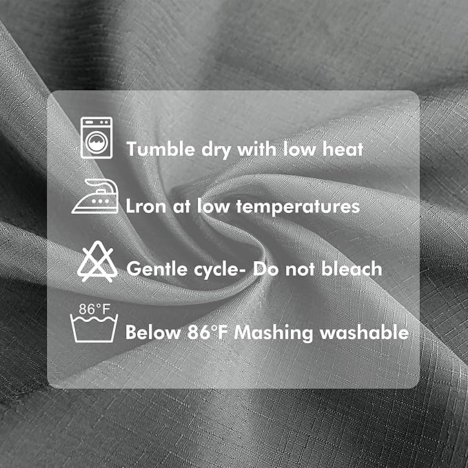 HolidayIdeas 4 Panels Outdoor Curtains for Patio Waterproof Linen Curtains 95 Inch Length-Outside Curtains Heavy Duty, Privacy, Weighted for Pergola, Porch, Gazebo-54 Wide x 95" Long Light Grey