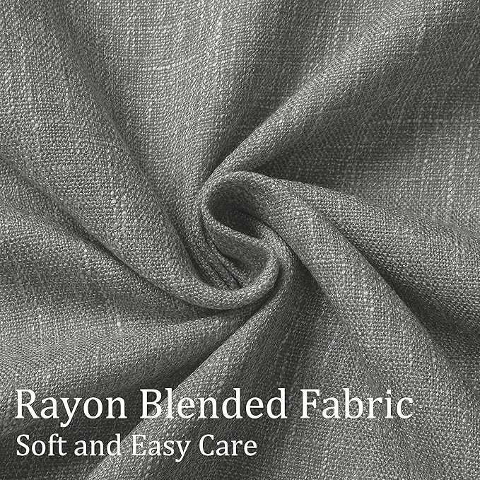 Vision Home Charcoal Grey Full Blackout Curtains Pinch Pleated Room Darkening Window Curtains 63 inch for Living Room Bedroom Thermal Insulated Pinch Pleat Drapes with Hooks Back Tab 2 Panel 40"Wx63"L