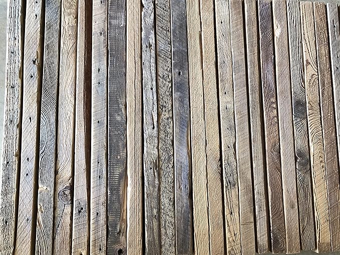 Urban Legacy Deep Floating Shelves | Reclaimed Barn Plank Deep Floating Shelves with Low Profile Brackets | High Weight Capacity (48" x 11" x 2")