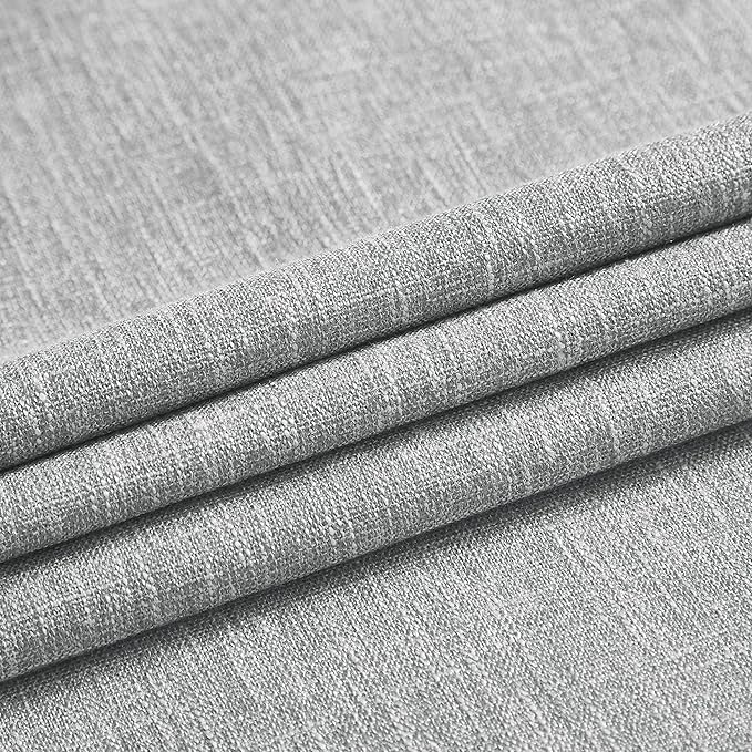 Vision Home Silver Grey Pinch Pleated Full Blackout Curtains Room Darkening Window Curtains 95 inch for Living Room Bedroom Thermal Insulated Pinch Pleat Drapes with Hooks Back Tab 2 Panel 40" Wx95 L