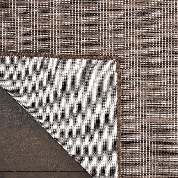 Nourison Positano Indoor/Outdoor Natural 10' x 14' Area Rug, Easy Cleaning, Non Shedding, Bed Room, Living Room, Dining Room, Backyard, Deck, Patio (10x14)