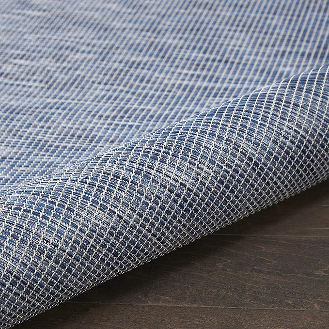 Nourison Positano Indoor/Outdoor Navy Blue 2'2" x 10' Area Rug, Easy Cleaning, Non Shedding, Bed Room, Living Room, Dining Room, Backyard, Deck, Patio (2x10)