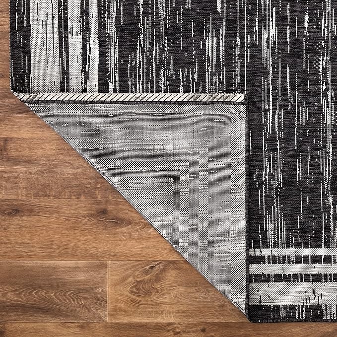 Keen Home Design Outdoor Rug - 8x10 Washable Indoor/Outdoor Rug for Patio, Balcony, Kitchen, Garden, Beach, Deck and Porch. Size: 7'9" x 10'2"