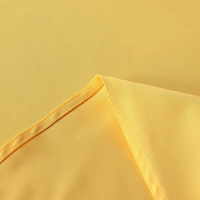 sancua Rectangle Tablecloth - 60 x 84 Inch - Stain and Wrinkle Resistant Washable Polyester Table Cloth, Decorative Fabric Table Cover for Dining Tables, Buffet Parties and Camping, Yellow