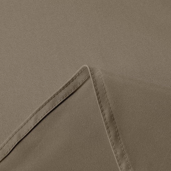 sancua Rectangle Tablecloth - 60 x 120 Inch - Stain and Wrinkle Resistant Washable Polyester Table Cloth, Decorative Fabric Table Cover for Dining Tables, Buffet Parties and Camping, Taupe