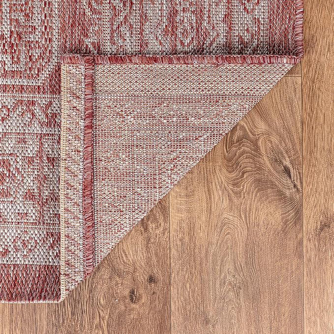 Keen Home Design Terrace Outdoor Area Rug - 5x8 Washable Indoor/Outdoor Rug for Patio, Kitchen, Balcony, Beach, Garden, Deck and Porch, Size: 5'3"x7'7"