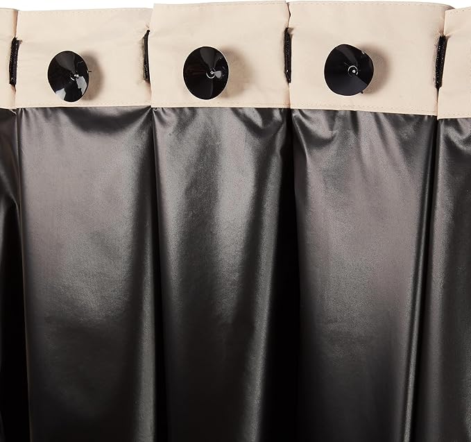 Amazon Basics Portable Blackout Curtain Shade with Suction Cups, 50"W x 78"L, 1-Pack, Beige