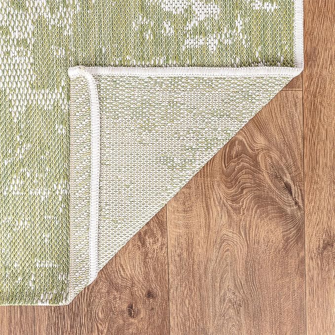 Keen Home Design Terrace Outdoor Area Rug - 4x6 Washable Indoor/Outdoor Rug for Patio, Kitchen, Balcony, Beach, Garden, Deck and Porch, Size: 3'10"x5'7"