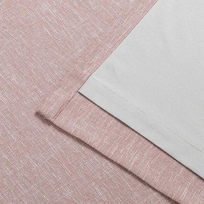 Vision Home Pink Total Blackout Curtains Pinch Pleated Room Darkening Window Panels 63 inch for Girls Bedroom Living Room Thermal Insulated Pinch Pleat Pink Drapes with Hooks Back Tab 40" Wx63 Lx2