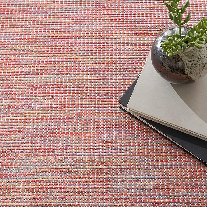 Nourison Home Positano Indoor/Outdoor Rainbow 8' x Round Area Rug, Easy Cleaning, Non Shedding, Bed Room, Living Room, Dining Room, Backyard, Deck, Patio (8 Round)