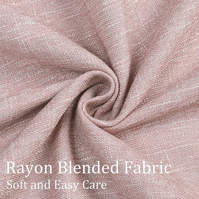 Vision Home Pink Pinch Pleated Full Blackout Curtains Room Darkening Window Panels 108 inch for Girls Bedroom Living Room Thermal Insulated Pinch Pleat Pink Drapes with Hooks Back Tab 40" Wx108 Lx2