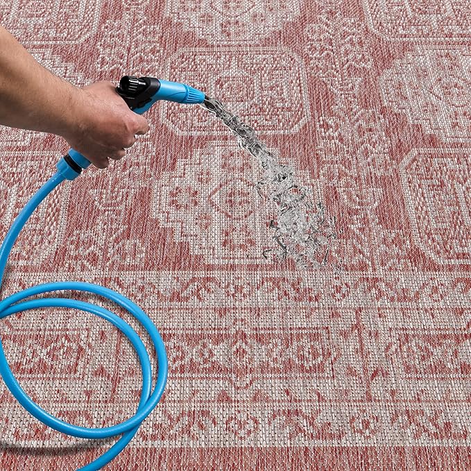 Keen Home Design Terrace Outdoor Area Rug - 12x15 Washable Indoor/Outdoor Rug for Patio, Kitchen, Balcony, Beach, Garden, Deck and Porch, Size: 12'x15'