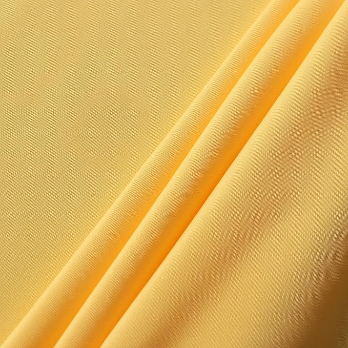 sancua Square Tablecloth - 54 x 54 Inch - Stain and Wrinkle Resistant Washable Polyester Table Cloth, Decorative Fabric Table Cover for Dining Tables, Buffet Parties and Camping, Yellow